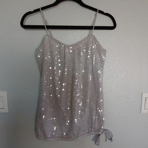 Sequin Spaghetti Strap Top